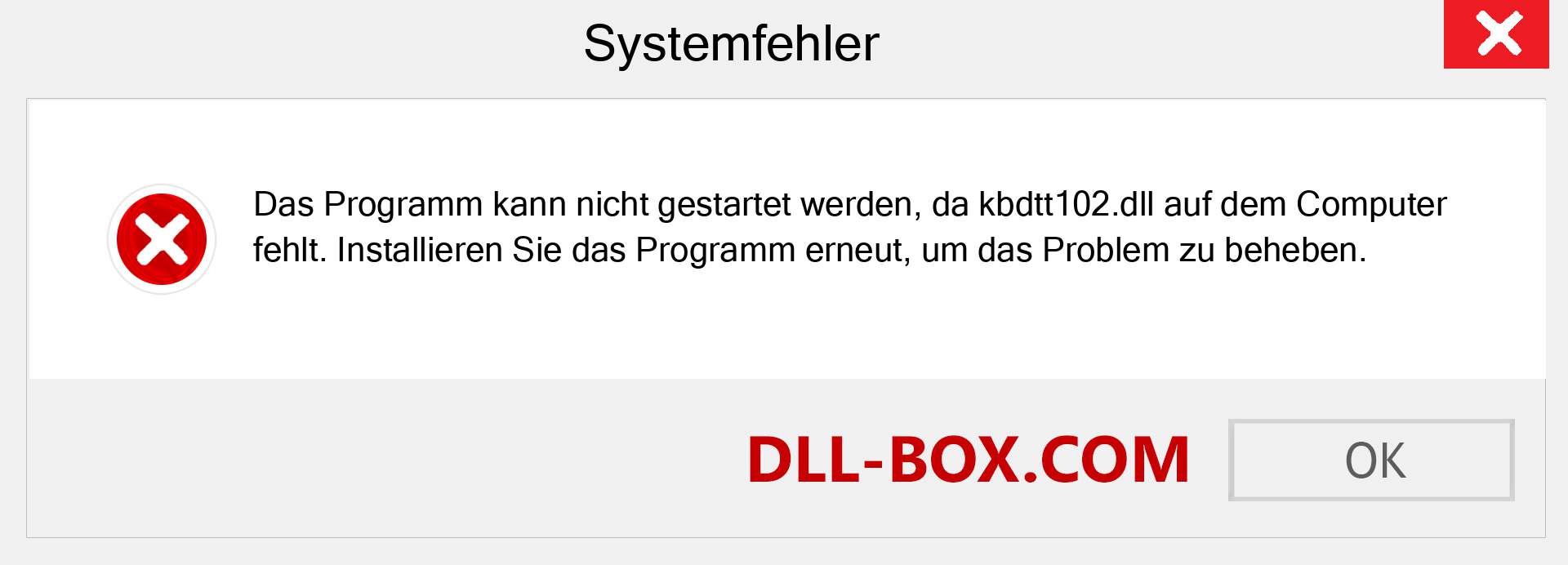 kbdtt102.dll-Datei fehlt?. Download für Windows 7, 8, 10 - Fix kbdtt102 dll Missing Error unter Windows, Fotos, Bildern